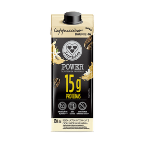 39775 CAPUCCINO PRONTO WHEY POWER 3CORACOES BAUNILHA 250ML